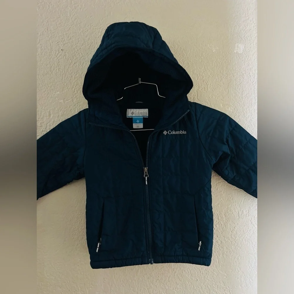 Columbia kids Rugged Ridge II Sherpa-Lined Jacket kids size 4/5 XXS blue